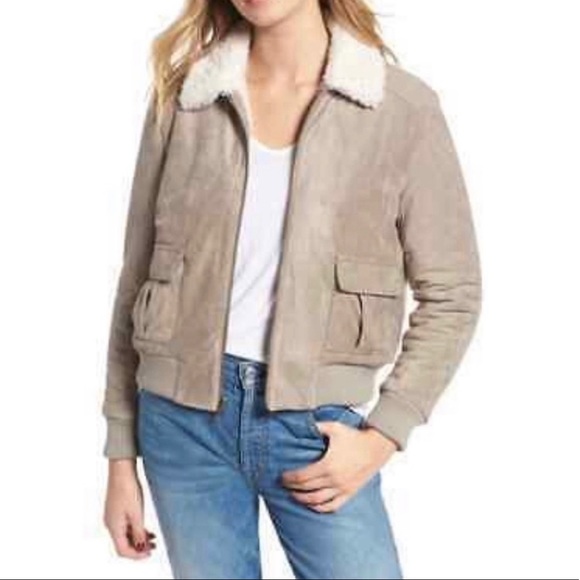 Cupcakes & Cashmere Reversible Bomber Aviator Jacket Size Small - Picture 1 of 16